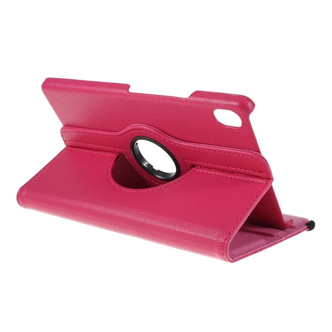 Huawei MediaPad M6 8.4 Hülle - 360° rotierbares Case aus Leder - rosa