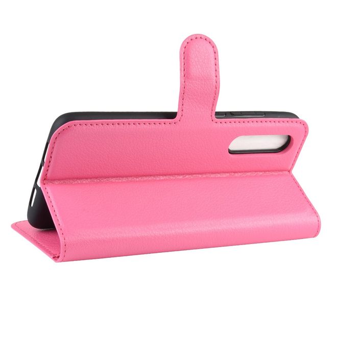 Xiaomi Mi 9 Pro / Mi 9 Pro 5G Handy Hülle - Litchi Leder Bookcover Series - pink