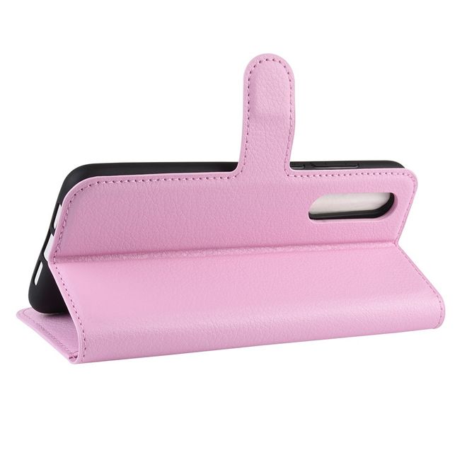 Xiaomi Mi 9 Pro / Mi 9 Pro 5G Handy Hülle - Litchi Leder Bookcover Series - rosa