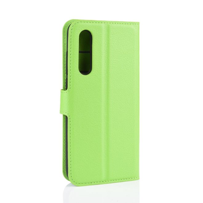 Xiaomi Mi 9 Pro / Mi 9 Pro 5G Handy Hülle - Litchi Leder Bookcover Series - grün