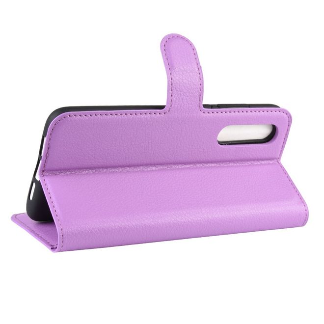 Xiaomi Mi 9 Pro / Mi 9 Pro 5G Handy Hülle - Litchi Leder Bookcover Series - purpur