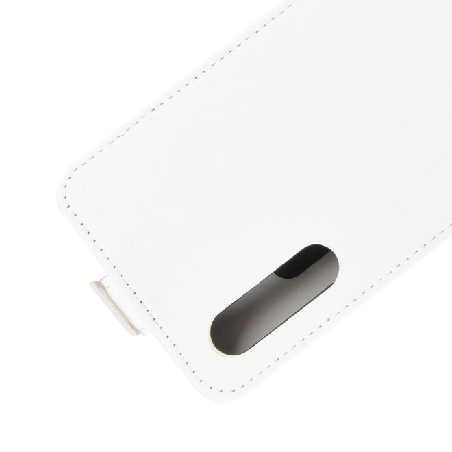 Xiaomi Mi 9 Pro / Mi 9 Pro 5G Handyhülle - Crazy Horse Leder Flipcase - vertikal - weiss