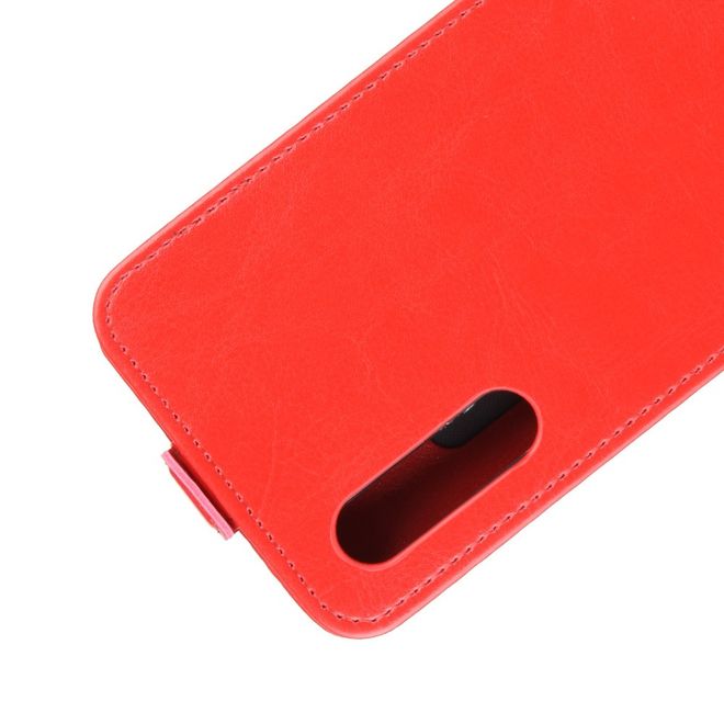 Xiaomi Mi 9 Pro / Mi 9 Pro 5G Handyhülle - Crazy Horse Leder Flipcase - vertikal - rot