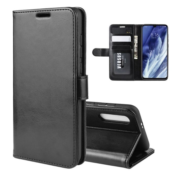 Xiaomi Mi 9 Pro / Mi 9 Pro 5G Handyhülle - Crazy Horse Leder Bookcover Series - schwarz