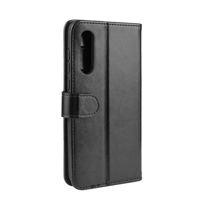 Xiaomi Mi 9 Pro / Mi 9 Pro 5G Handyhülle - Crazy Horse Leder Bookcover Series - schwarz