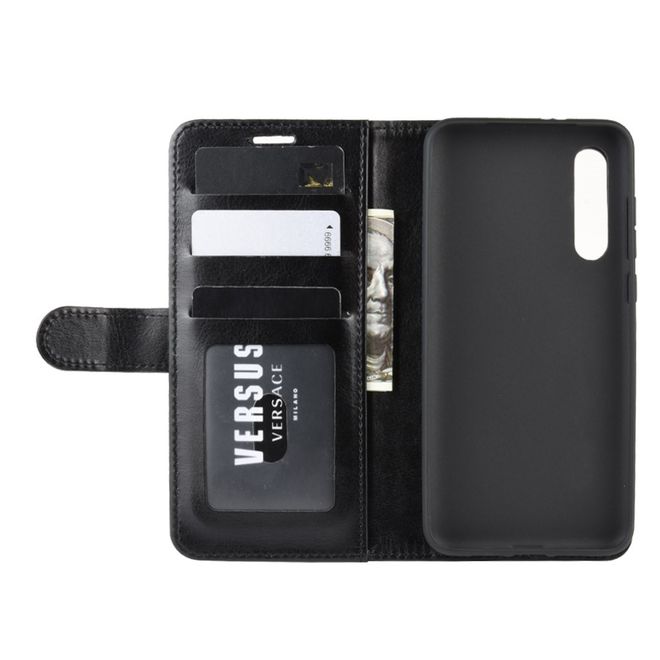 Xiaomi Mi 9 Pro / Mi 9 Pro 5G Handyhülle - Crazy Horse Leder Bookcover Series - schwarz