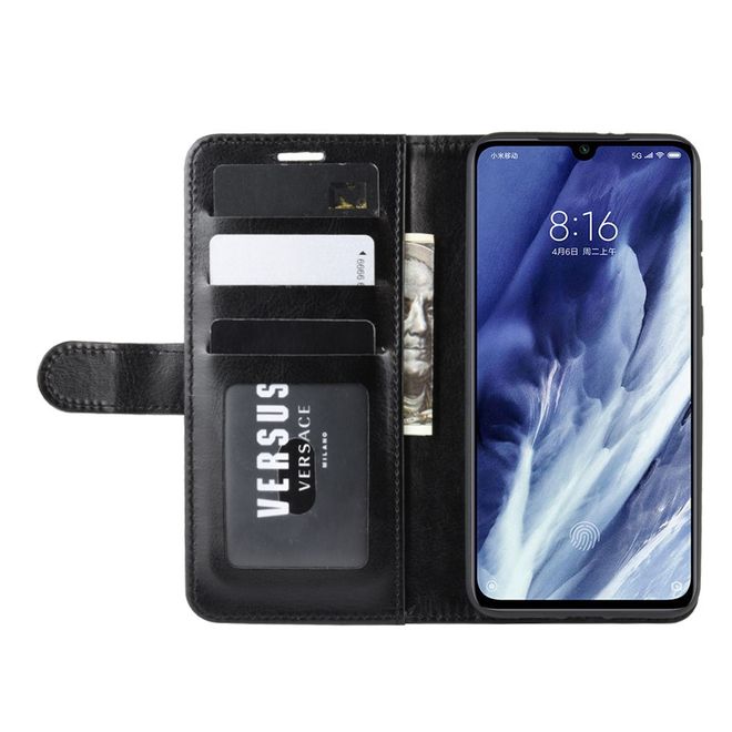 Xiaomi Mi 9 Pro / Mi 9 Pro 5G Handyhülle - Crazy Horse Leder Bookcover Series - schwarz