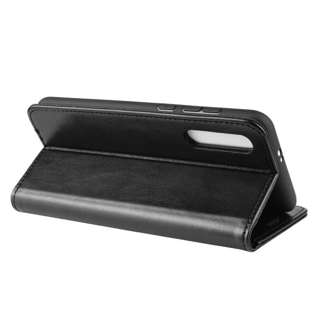 Xiaomi Mi 9 Pro / Mi 9 Pro 5G Handyhülle - Crazy Horse Leder Bookcover Series - schwarz