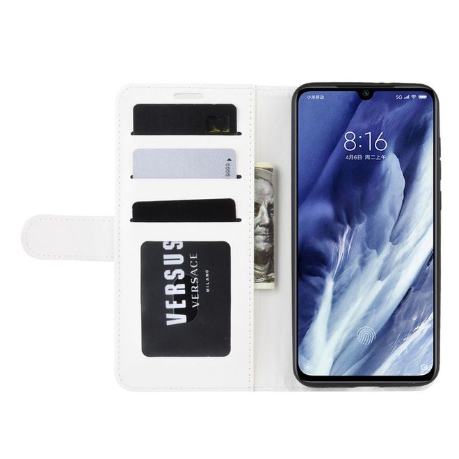 Xiaomi Mi 9 Pro / Mi 9 Pro 5G Handyhülle - Crazy Horse Leder Bookcover Series - weiss