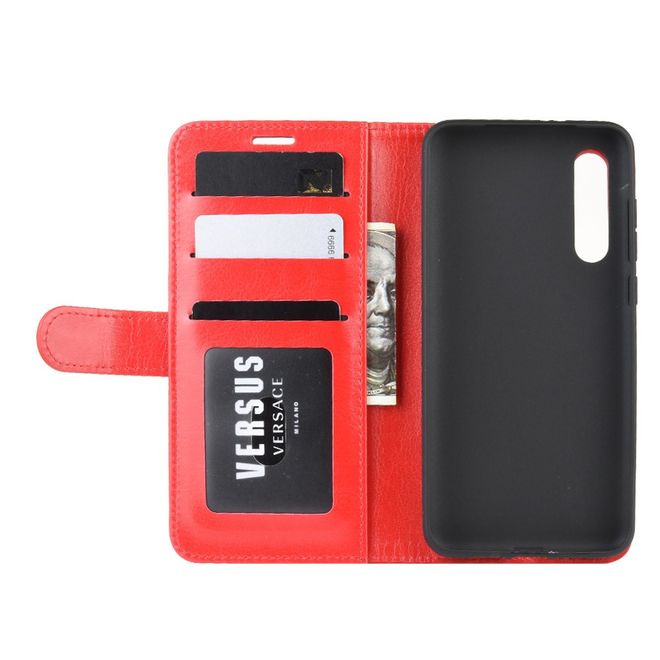 Xiaomi Mi 9 Pro / Mi 9 Pro 5G Handyhülle - Crazy Horse Leder Bookcover Series - rot