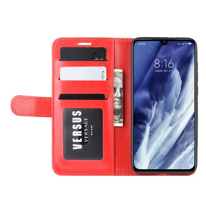 Xiaomi Mi 9 Pro / Mi 9 Pro 5G Handyhülle - Crazy Horse Leder Bookcover Series - rot