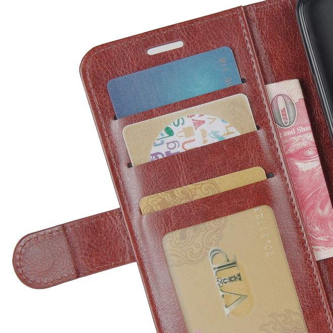 Xiaomi Mi 9 Pro / Mi 9 Pro 5G Handyhülle - Crazy Horse Leder Bookcover Series - braun