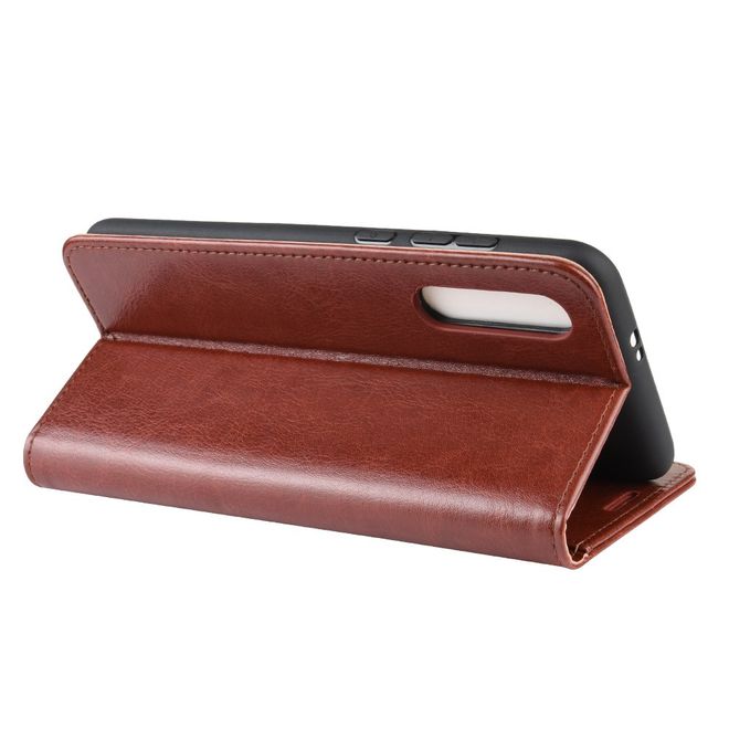 Xiaomi Mi 9 Pro / Mi 9 Pro 5G Handyhülle - Crazy Horse Leder Bookcover Series - braun