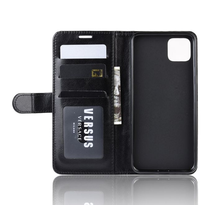 Google Pixel 4 XL Handyhülle - Crazy Horse Leder Bookcover Series - schwarz