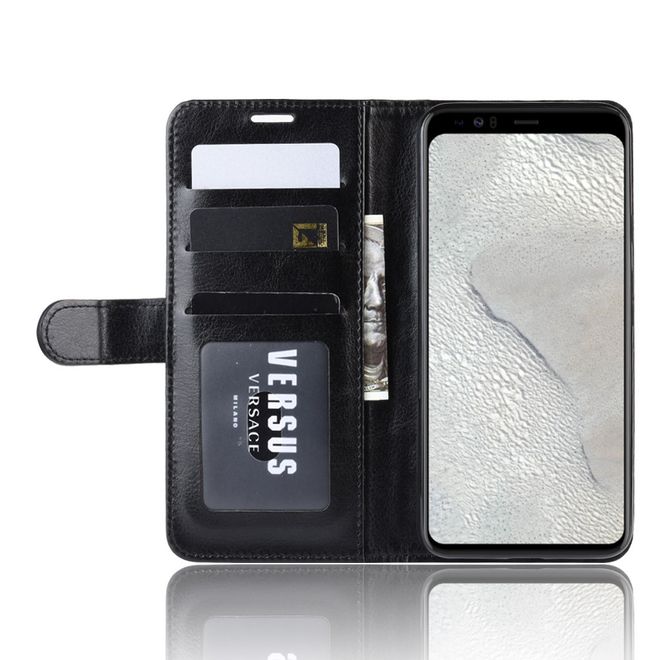 Google Pixel 4 XL Handyhülle - Crazy Horse Leder Bookcover Series - schwarz