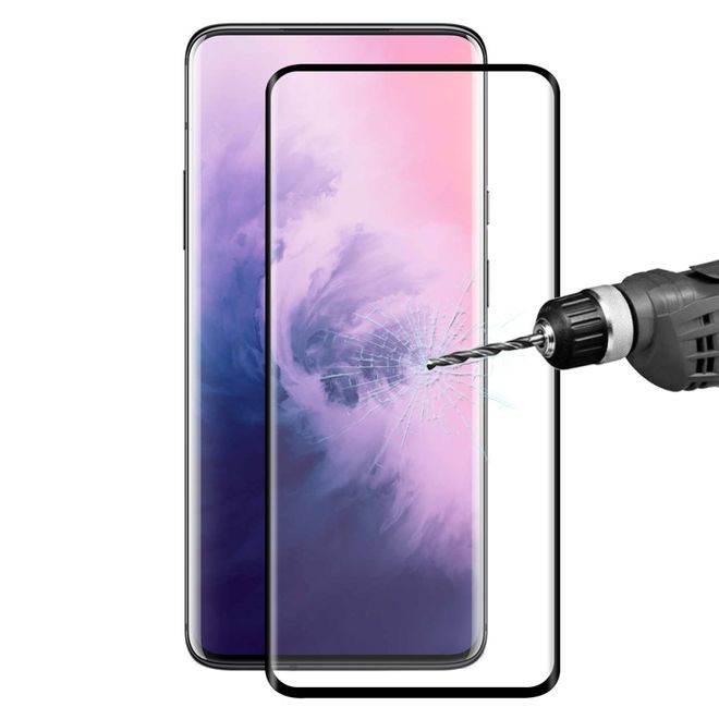 Hat Prince - OnePlus 7 Pro / 7T Pro Schutzglas Displayschutz - Panzer Glas - 9H 3D - schwarz