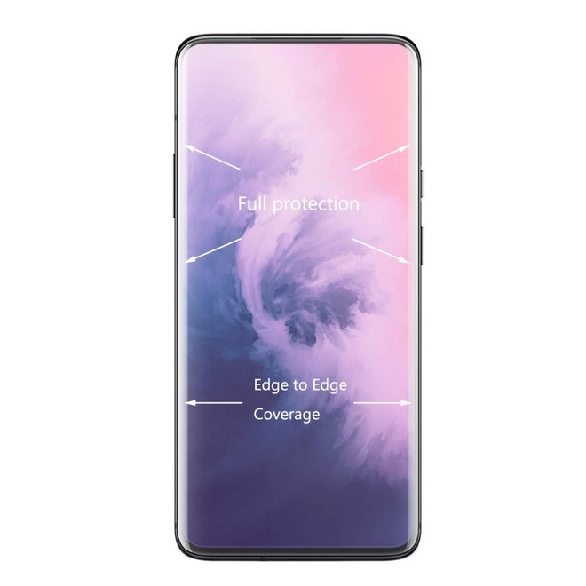 Hat Prince - OnePlus 7 Pro / 7T Pro Schutzglas Displayschutz - Panzer Glas - 9H 3D - transparent