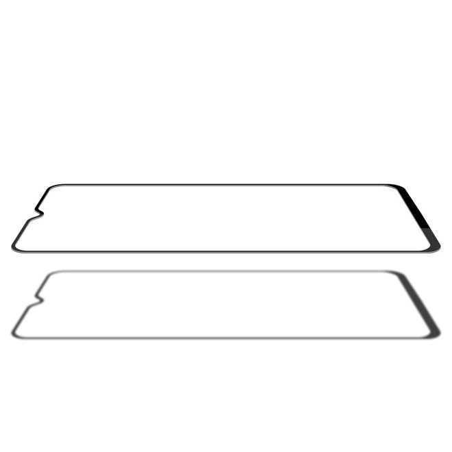 Mofi - OnePlus 7T Schutzglas Displayschutz - Panzer Glas - 2.5D 9H - Full Size - schwarz