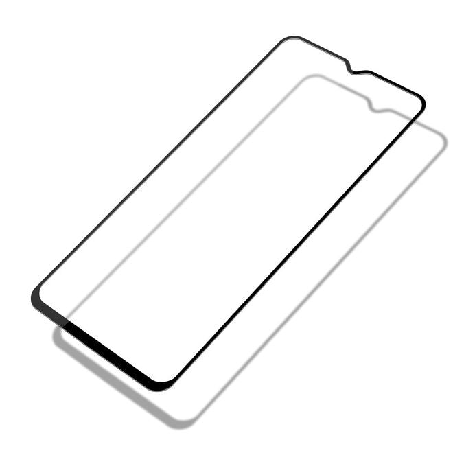 Mofi - OnePlus 7T Schutzglas Displayschutz - Panzer Glas - 2.5D 9H - Full Size - schwarz