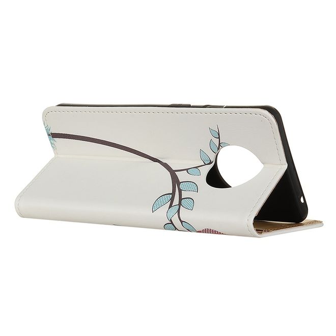 OnePlus 7T Handy Hülle - Leder Bookcover Image Series - Eulen auf einem Ast