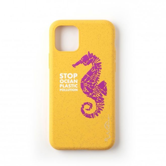 Wilma - iPhone 11 Pro Hülle - biologisch abbaubar - Stop Plastic Seahorse - orange