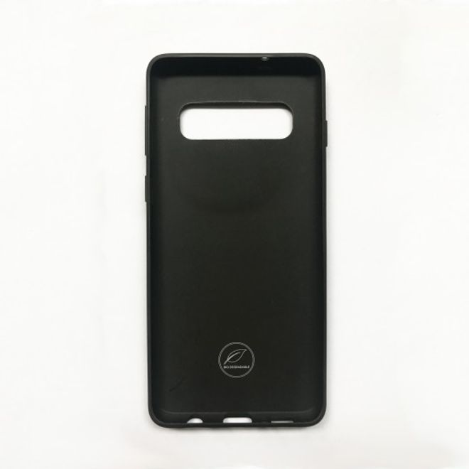 Wilma - Samsung Galaxy S10 Hülle - biologisch abbaubar - Stop Plastic Matt Manta - schwarz