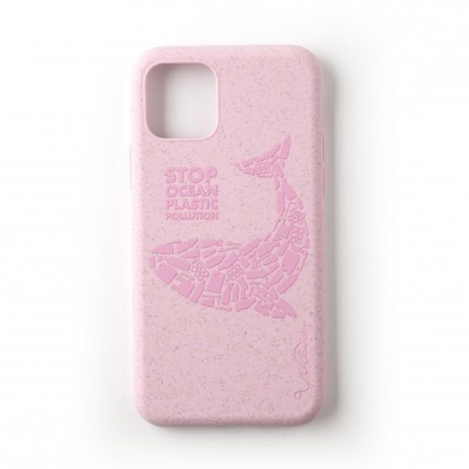 Wilma - iPhone 11 Pro Hülle - biologisch abbaubar - Stop Plastic Matt Whale - pink