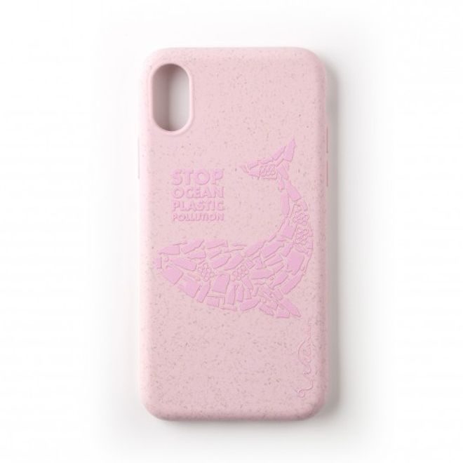 Wilma - iPhone XR Hülle - biologisch abbaubar - Stop Plastic Matt Whale - pink