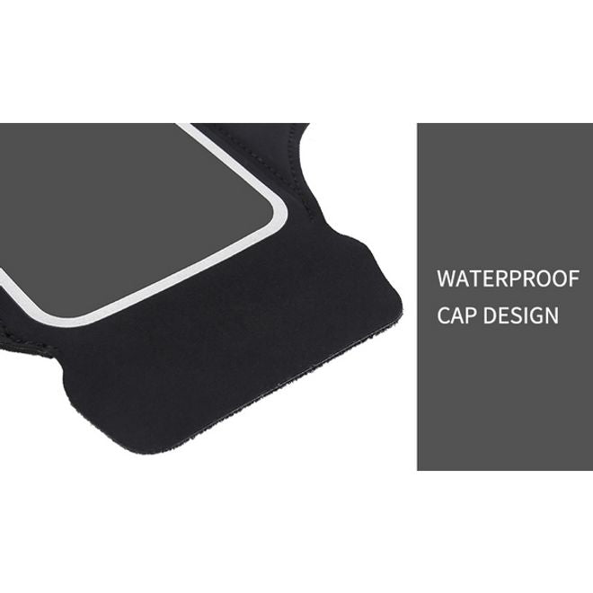 Universal - Sport Armband für Smartphones bis 6.5" - Fach für AirPods Ladecase - pink/gelb