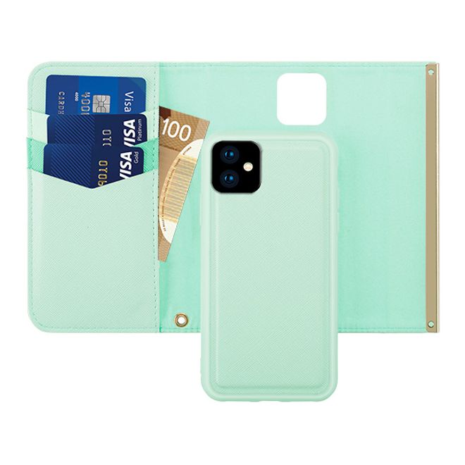 HABITU - iPhone 11 Pro Hülle - Canadian Designer Clutch - Eris Series - mint