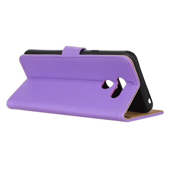 LG K40S Phone Case - Classic II Leather Bookcover Series - Purple