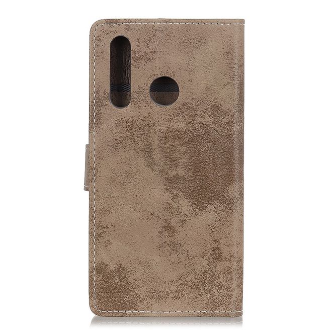 HTC Desire 19+ Handyhülle - Vintage Leder Bookcover Series - braun