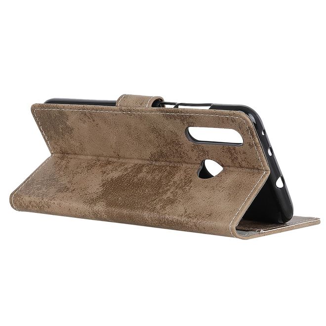 HTC Desire 19+ Handyhülle - Vintage Leder Bookcover Series - braun