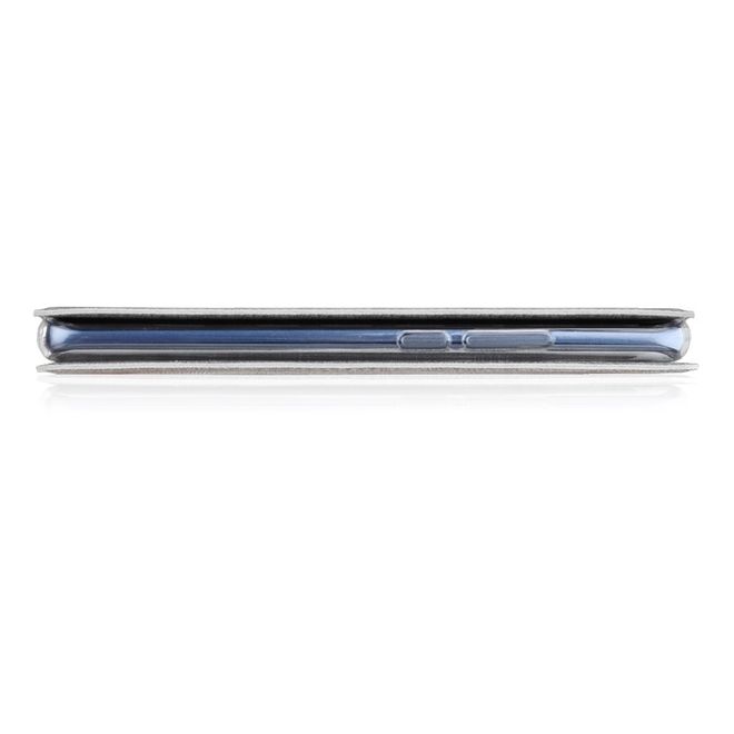 Vili Dmx - HTC Desire 19+ Hülle - Case aus Leder - mit Standfunktion - grau