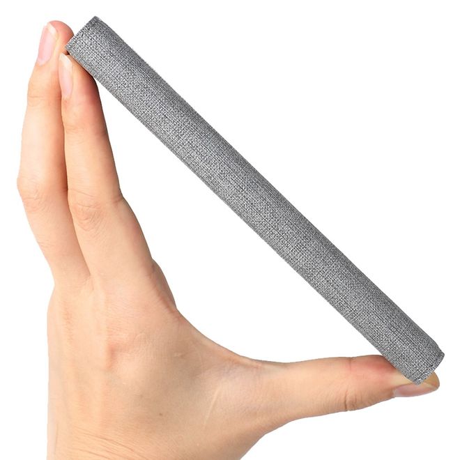 Vili Dmx - HTC Desire 19+ Hülle - Case aus Leder - mit Standfunktion - grau