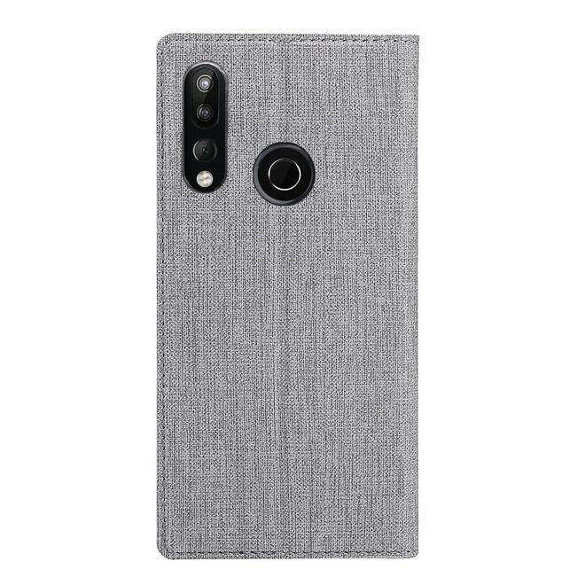 Vili Dmx - HTC Desire 19+ Hülle - Case aus Leder - mit Standfunktion - grau