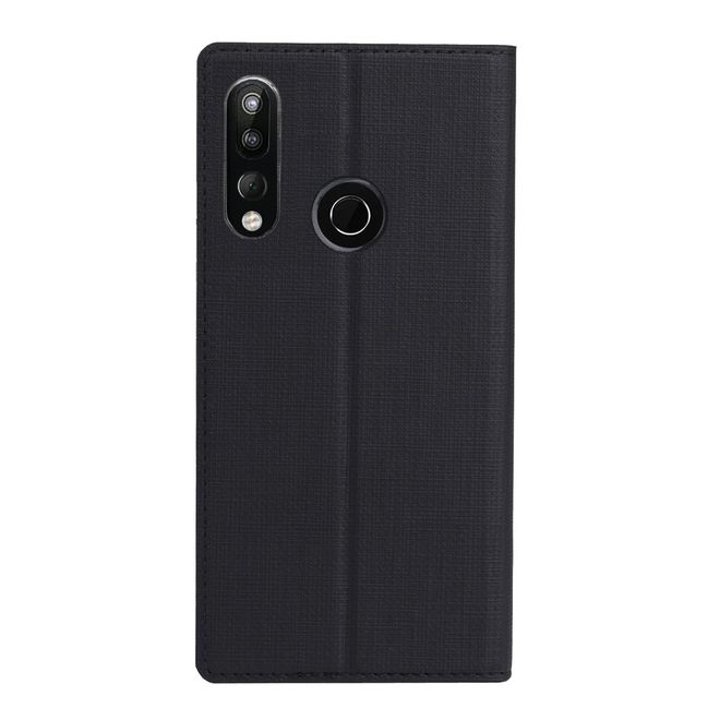 Vili Dmx - HTC Desire 19+ Hülle - Case aus Leder - mit Standfunktion - schwarz