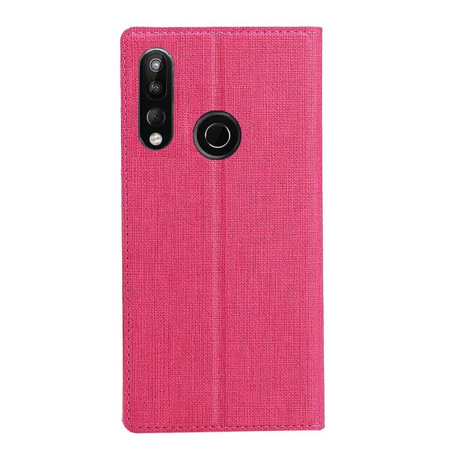 Vili Dmx - HTC Desire 19+ Hülle - Case aus Leder - mit Standfunktion - rosa