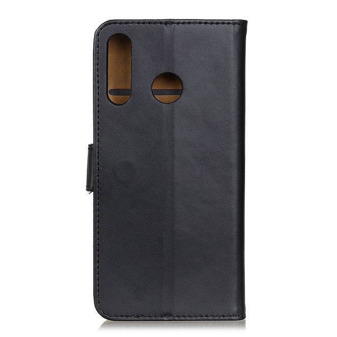 Motorola Moto G8 Plus Handy Hülle - Classic II Leder Bookcover Series - schwarz