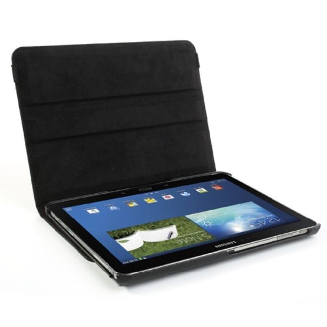 Samsung Galaxy Note 10.1 (2014 Edition) Hülle - 360° rotierbares Case aus Leder - schwarz