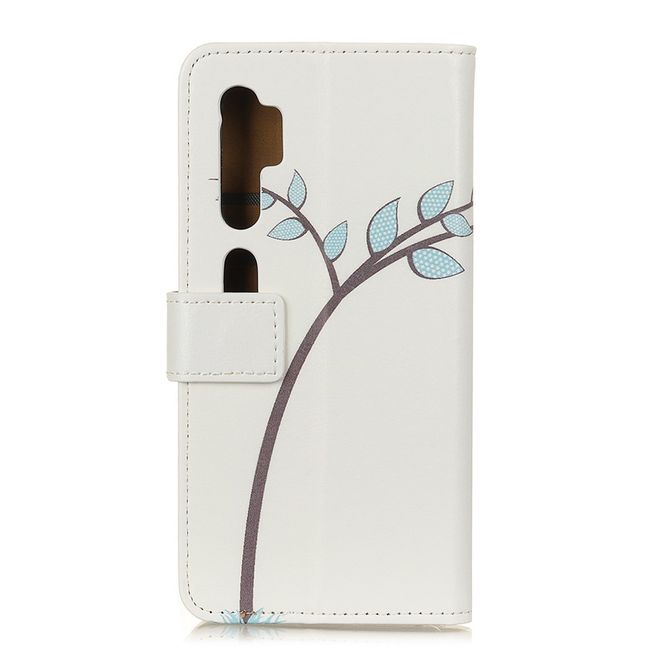 Xiaomi Mi Note 10 / Note 10 Pro Handy Hülle - Leder Bookcover Image Series - Eulen auf einem Ast