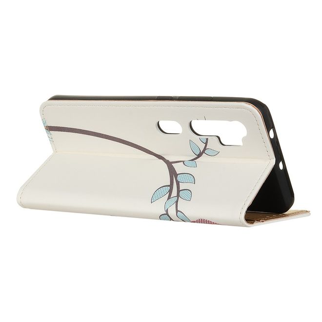 Xiaomi Mi Note 10 / Note 10 Pro Handy Hülle - Leder Bookcover Image Series - Eulen auf einem Ast