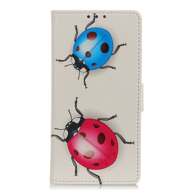 Xiaomi Mi Note 10 / Note 10 Pro Handy Hülle - Leder Bookcover Image Series - farbige Maikäfer