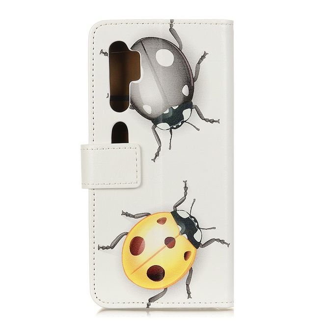 Xiaomi Mi Note 10 / Note 10 Pro Handy Hülle - Leder Bookcover Image Series - farbige Maikäfer