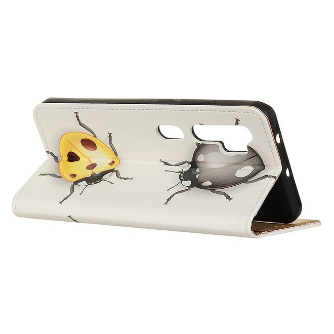 Xiaomi Mi Note 10 / Note 10 Pro Handy Hülle - Leder Bookcover Image Series - farbige Maikäfer