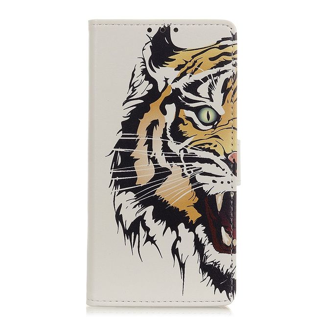 Xiaomi Mi Note 10 / Note 10 Pro Handy Hülle - Leder Bookcover Image Series - Tigermuster