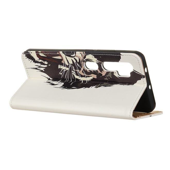 Xiaomi Mi Note 10 / Note 10 Pro Handy Hülle - Leder Bookcover Image Series - Tigermuster