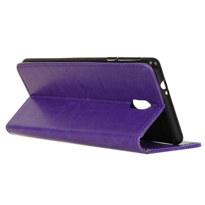 Nokia 2.3 Handyhülle - Crazy Horse Leder Bookcover Series - purpur