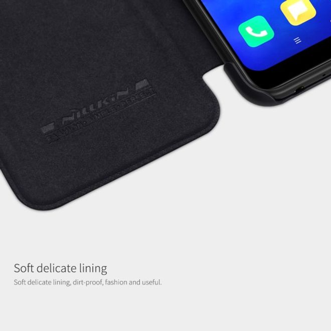 Nillkin - Xiaomi Redmi Note 8T Hülle - Leder Book Case - Qin Series - braun