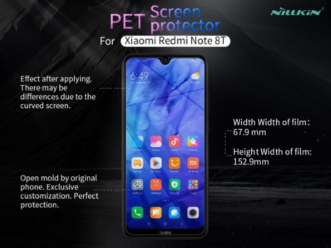 Nillkin - Xiaomi Redmi Note 8T Schutzfolie - Super Clear Whole Set Series